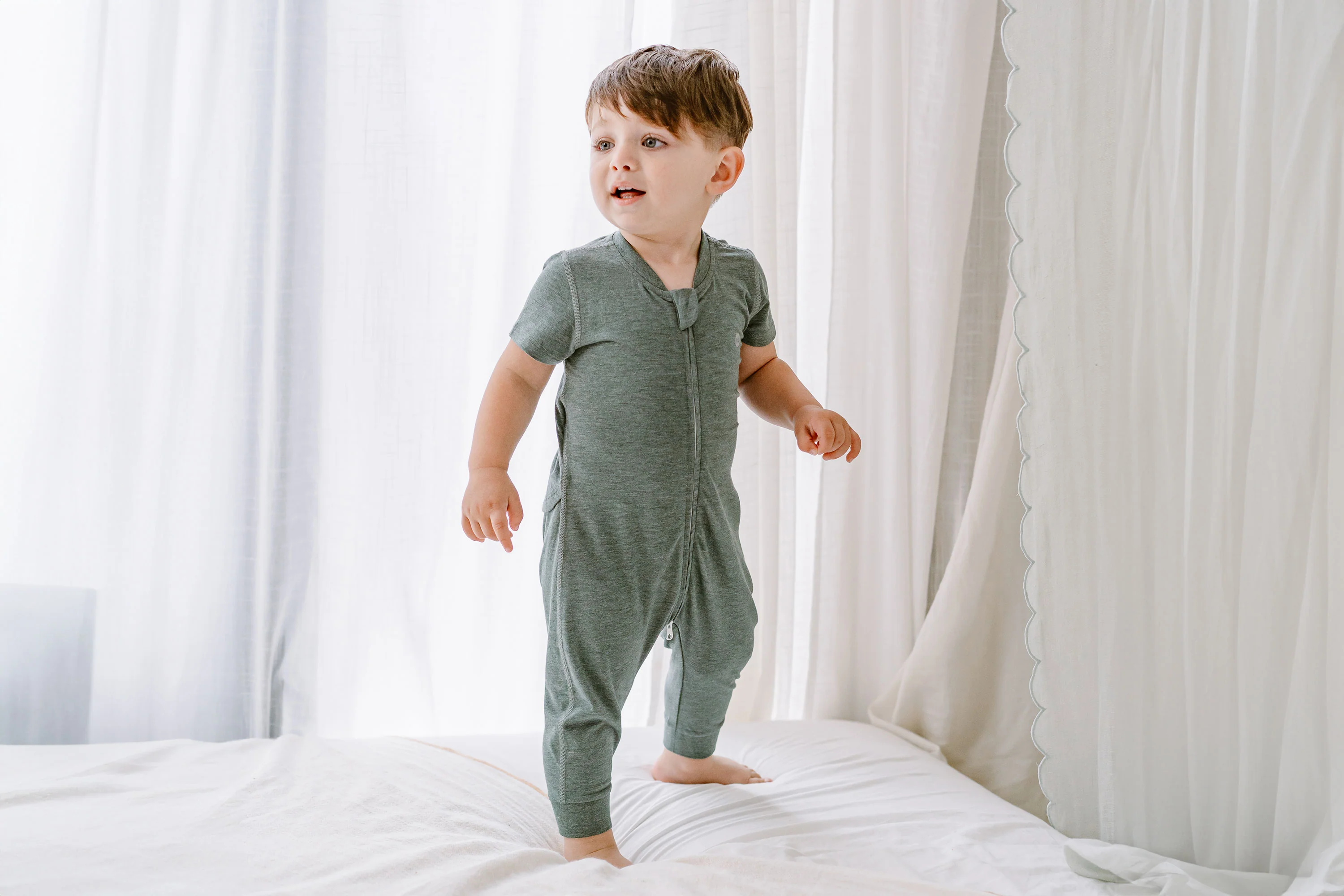 Basics Short Sleeve Romper - Image 3