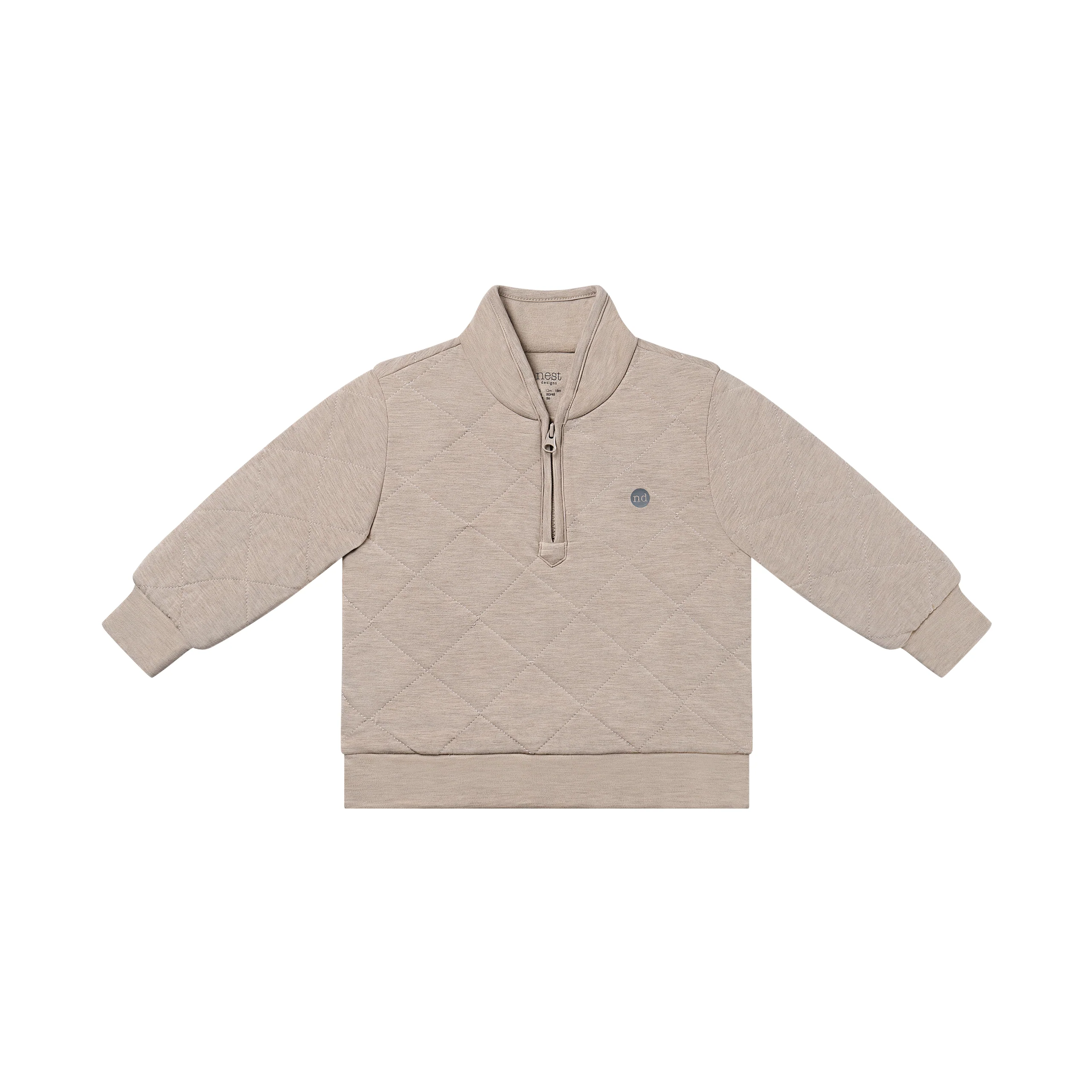 Basics Unisex Quilted Pullover - Image 3